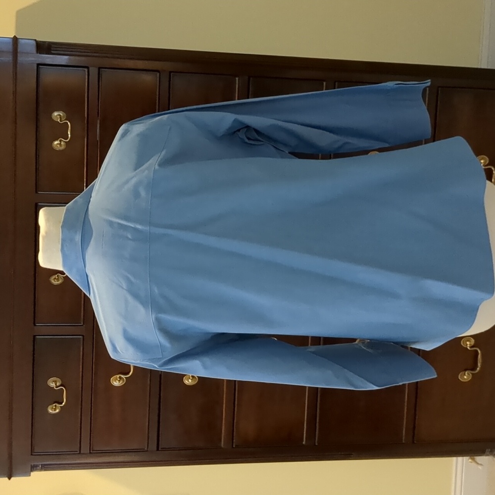 Foxcroft Light Blue Non-Iron Shirt - Picture 2 of 8